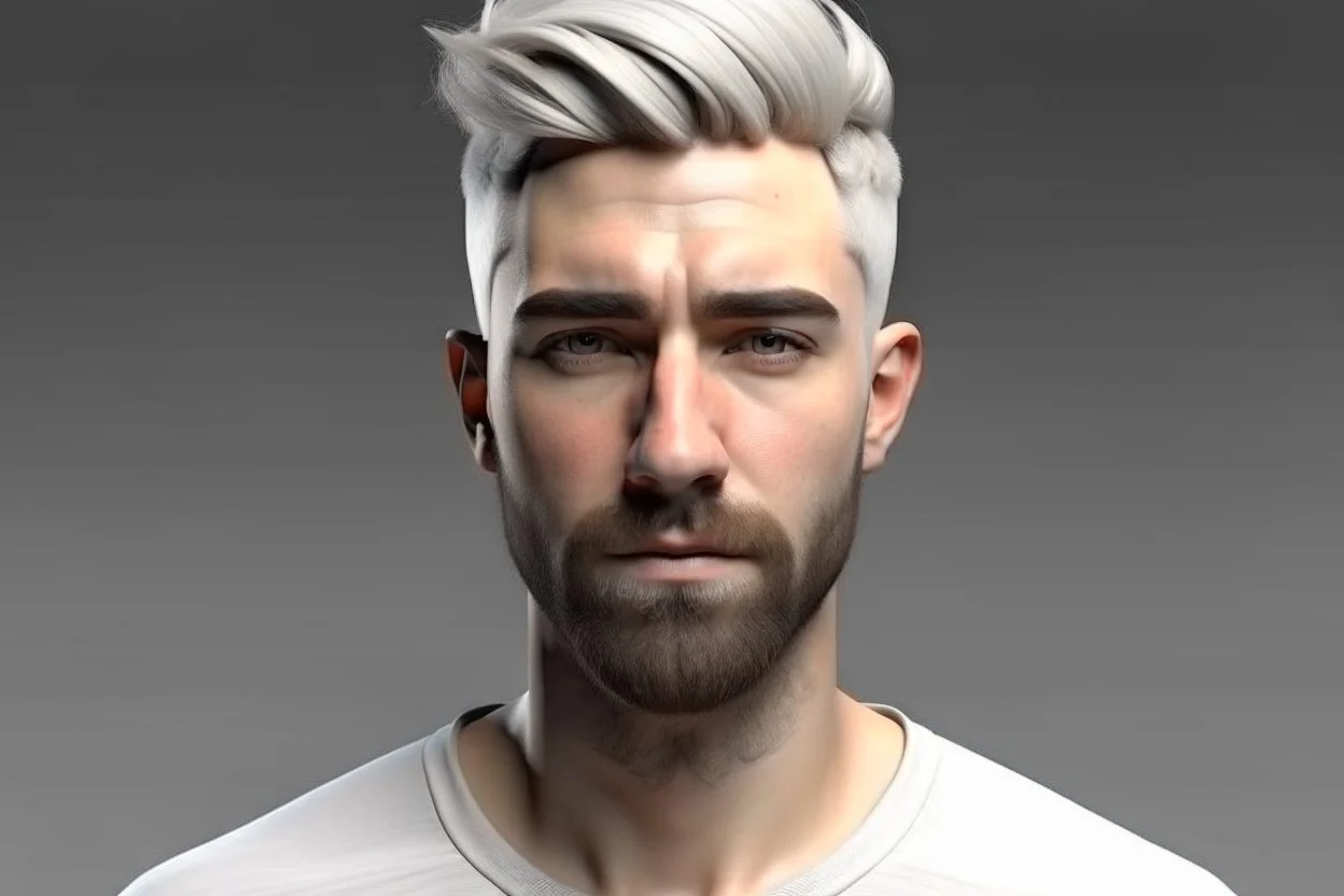 generic white guy bold realistic