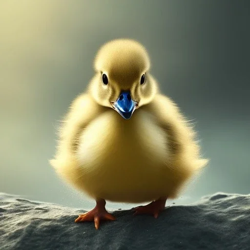 Duckling, cute, hyperrealism, 8K, masterpiece, expert, cinematic lighting, sharp focus