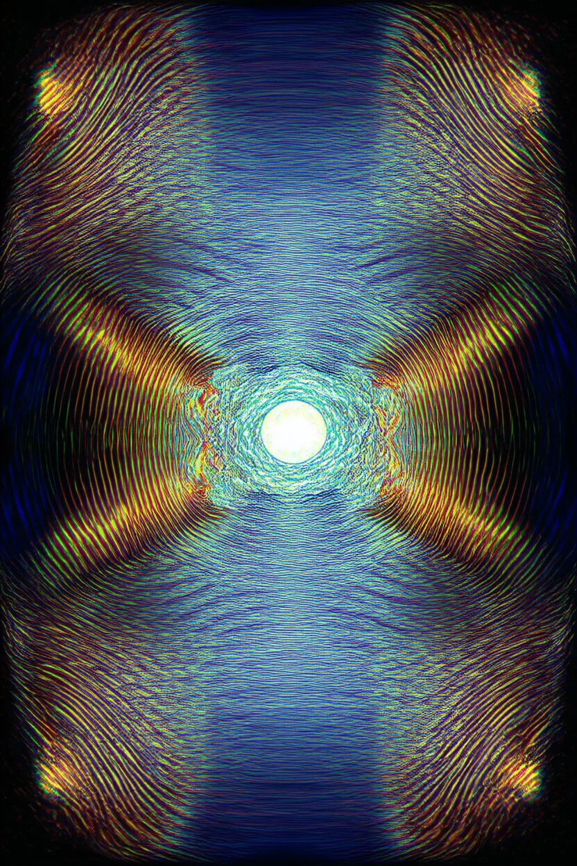 Spiritual Scanner; surreal optical art