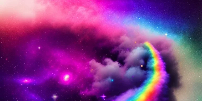 pastel rainbow galaxy dreamscape