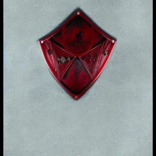 escudo de armas rojo antiguo vampiras