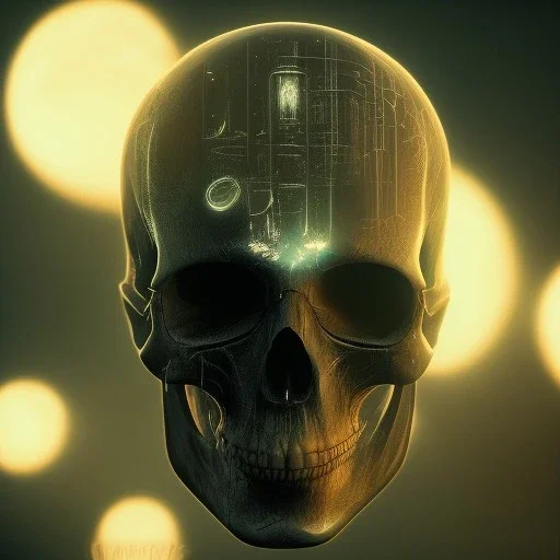 cyberpunk style ink ball skull picture in detailed frame, big black eyes, unreal engine 5, 8k resolution, photorealistic, ultra detailed, frame extreme accurate