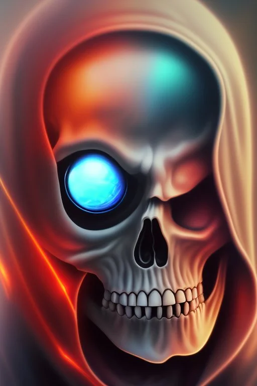 ultra high image quality, Grim Reaper Close-up of an set against AMOLED-worthy pure black backdrop, fantasy art style infused with filter, tailored for vertical wallpaper, exclusive design with no duplicates, radiating beauty suitable for a PC screen image, vivid colors, ultra fine, digital painting.