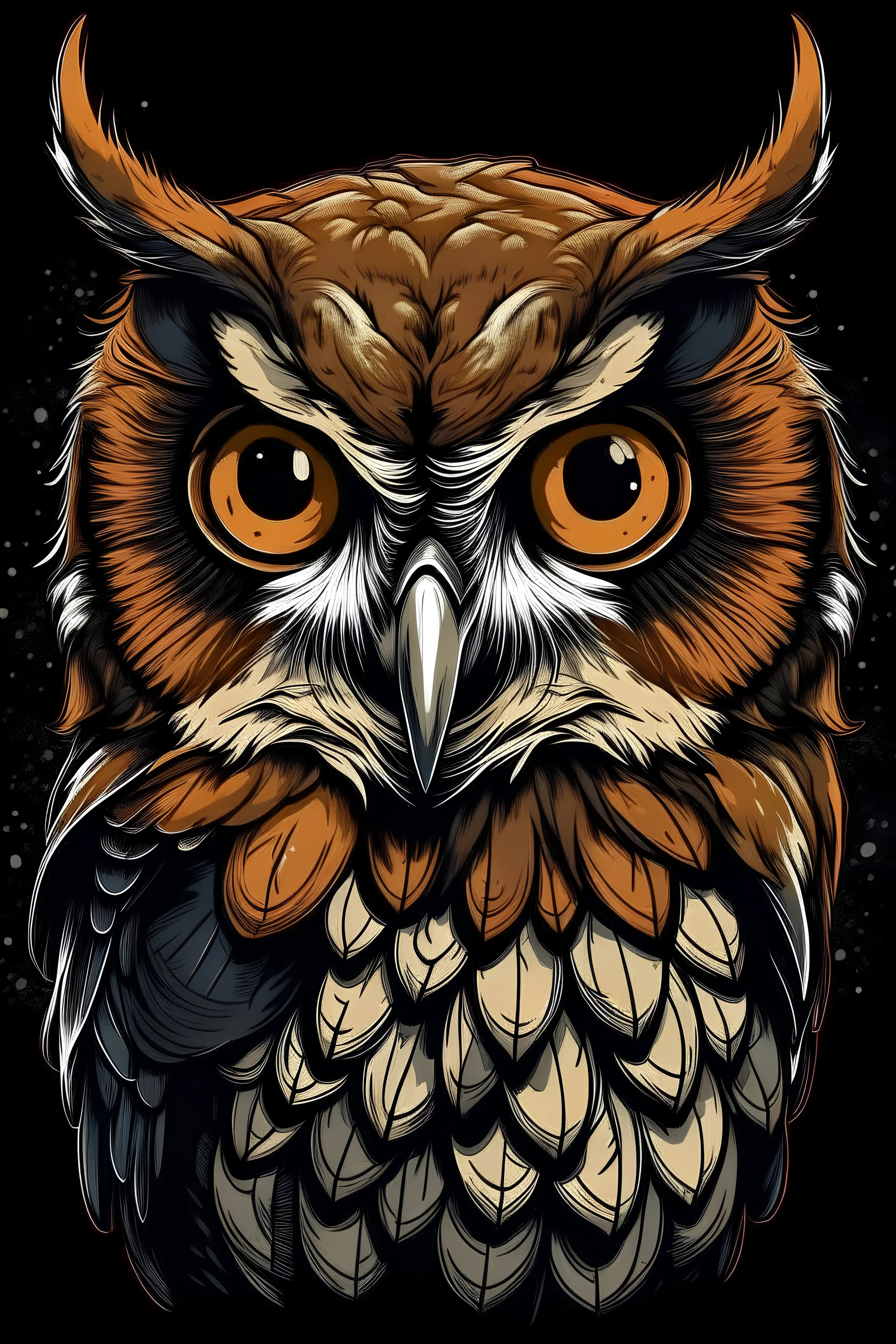 owl t shirt design