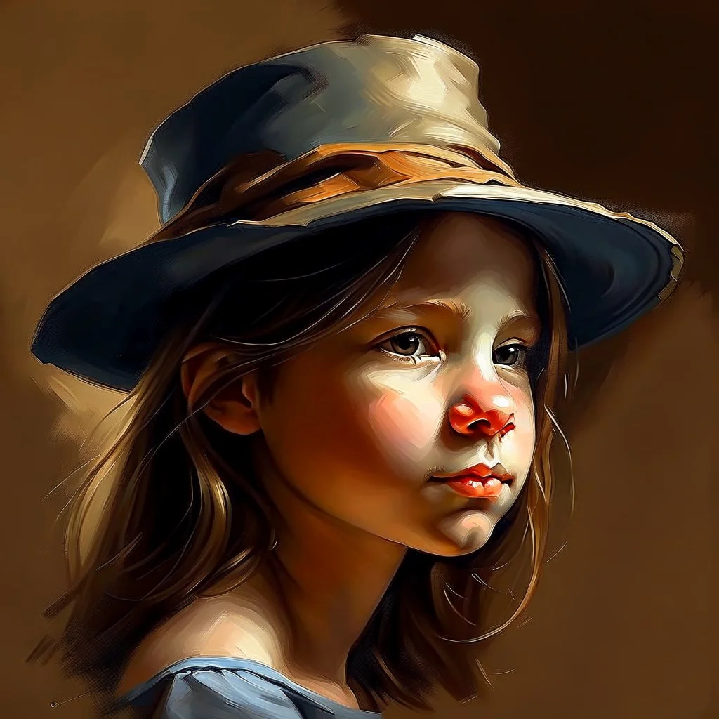 girl with a hat