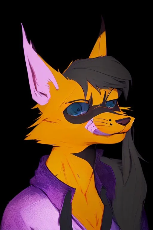 an anthropomorphic fox fursona, female