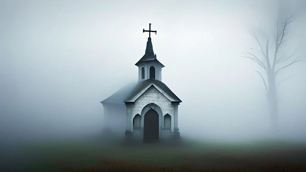 The chapel stood, a beacon of faith in the midst of the mist, guarding the mystery of whispered and unanswered prayers.