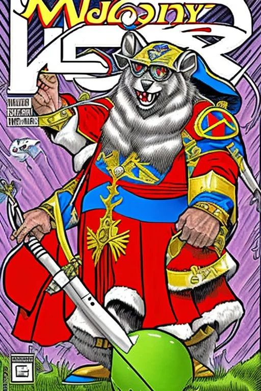 Anthony Fauci as a evil cartoon wizard