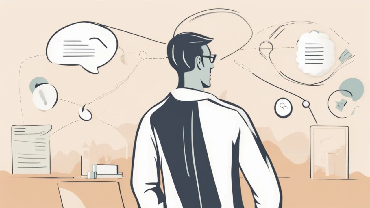 The image for the article could feature a person in a contemplative pose, with illustrative elements such as thought bubbles connected to their ideas and symbols representing multiple choices. This image embodies the process of decision-making and strategic thinking that individuals need to develop to make informed, goal-oriented decisions.