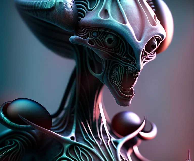 occult alien, 8K, photo realistic, highly detailed