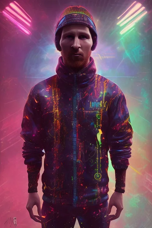 lionel Messi style cyberpunk