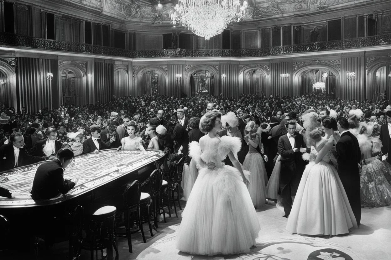 a party at Casino de Paris In 1946, haute couture