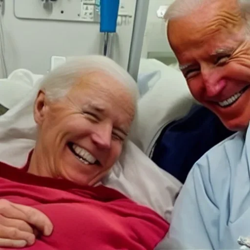 joe Biden laughs at cancer patients crying in hospital