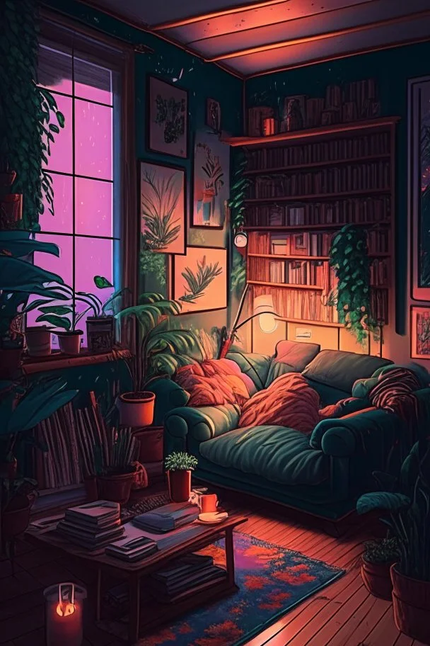 cozy vibes art den