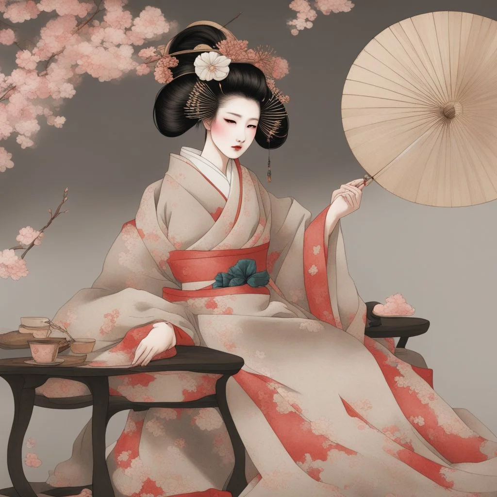 baroque art aesthetic geisha