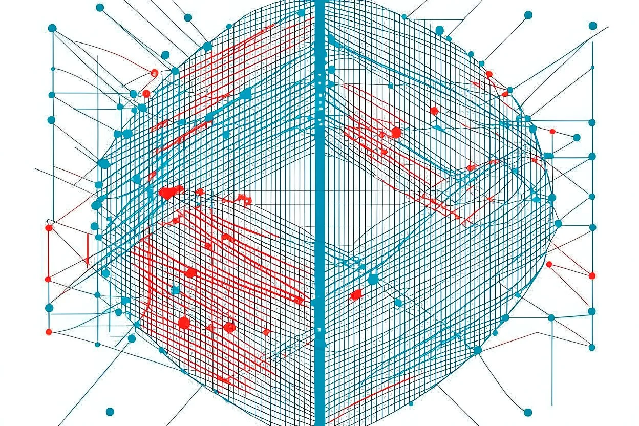 Cypher culture represented as lines and dots