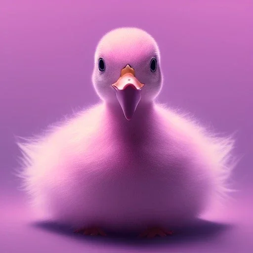 Pink Duckling, cute, hyperrealism, 8K, masterpiece, expert, cinematic lighting, sharp focus