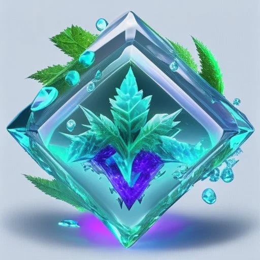 Fortnite logo holographic glass crystal weed streammer