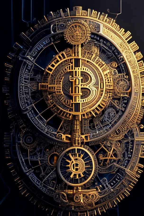 digital masterpiece depicting Bitcoin as the central piece in an intricate clockwork mechanism? The gears and cogs represent different cryptocurrencies, with Bitcoin at the heart, driving the entire system. The 8K resolution would capture the fine details of this unique portrayal, showcasing Bitcoin's integral role in the intricate machinery of the crypto world.