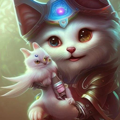 mythical cute creator form space, full picture,