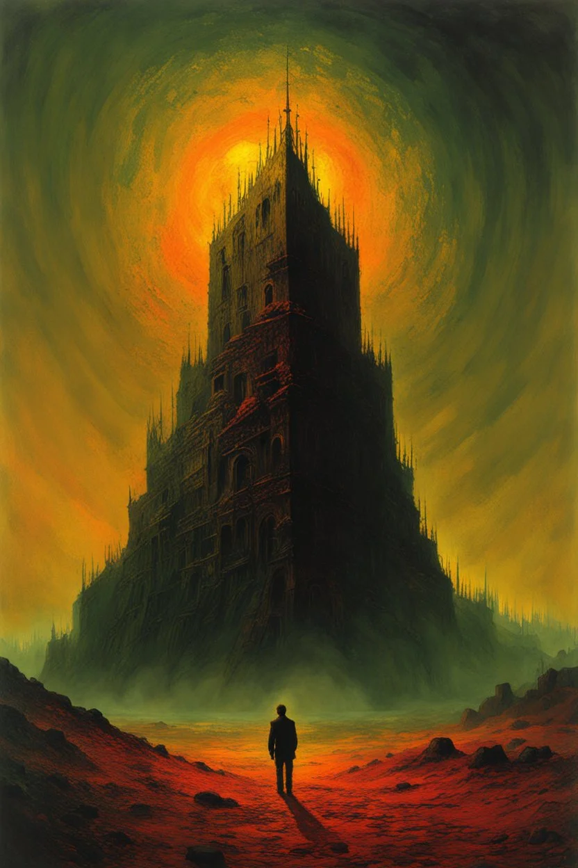 we faltered under the crippling confusion of our blatant disregard for the truth, our ignorance and greed a stain to damning to be forgiven, in the style of Zdzislaw Beksinski, highly detailed, 4k