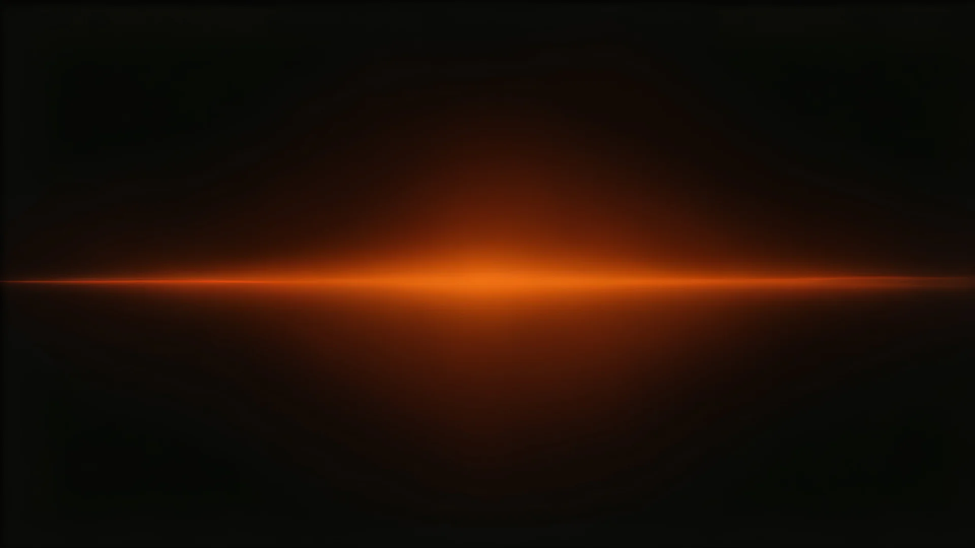 Orange glowing color gradient on black grainy background, noise texture effect, large banner copy space