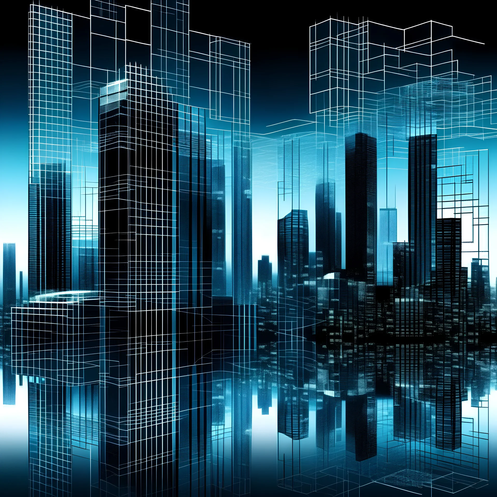 Corporate Real estate Management, future, digital strategy, transformation, matrix, city, screen, Column chart transparent