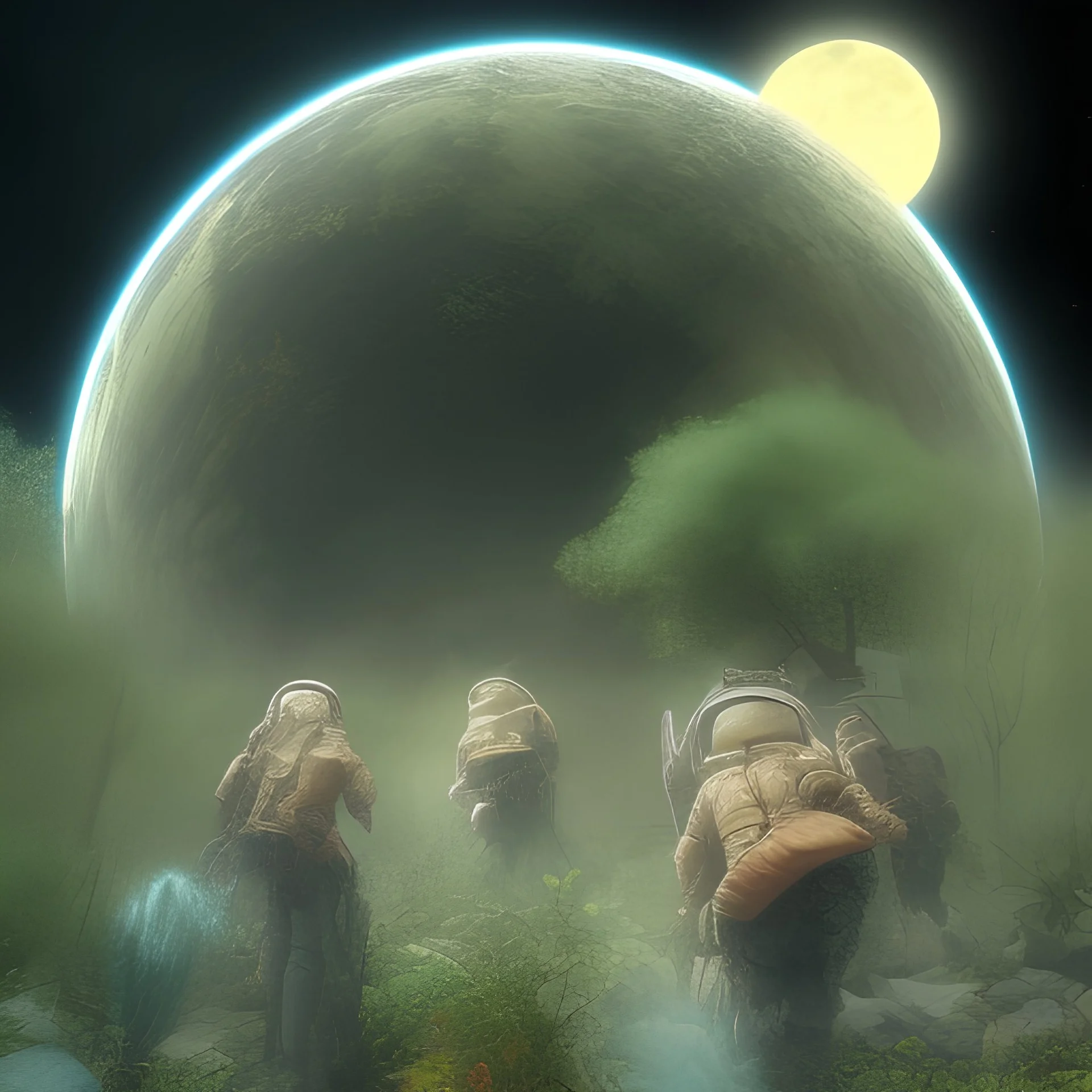 visiting a new planet