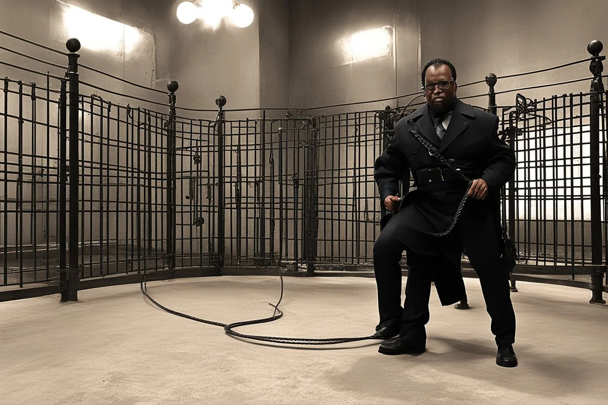 You will learn to Obey! in jail with a whip