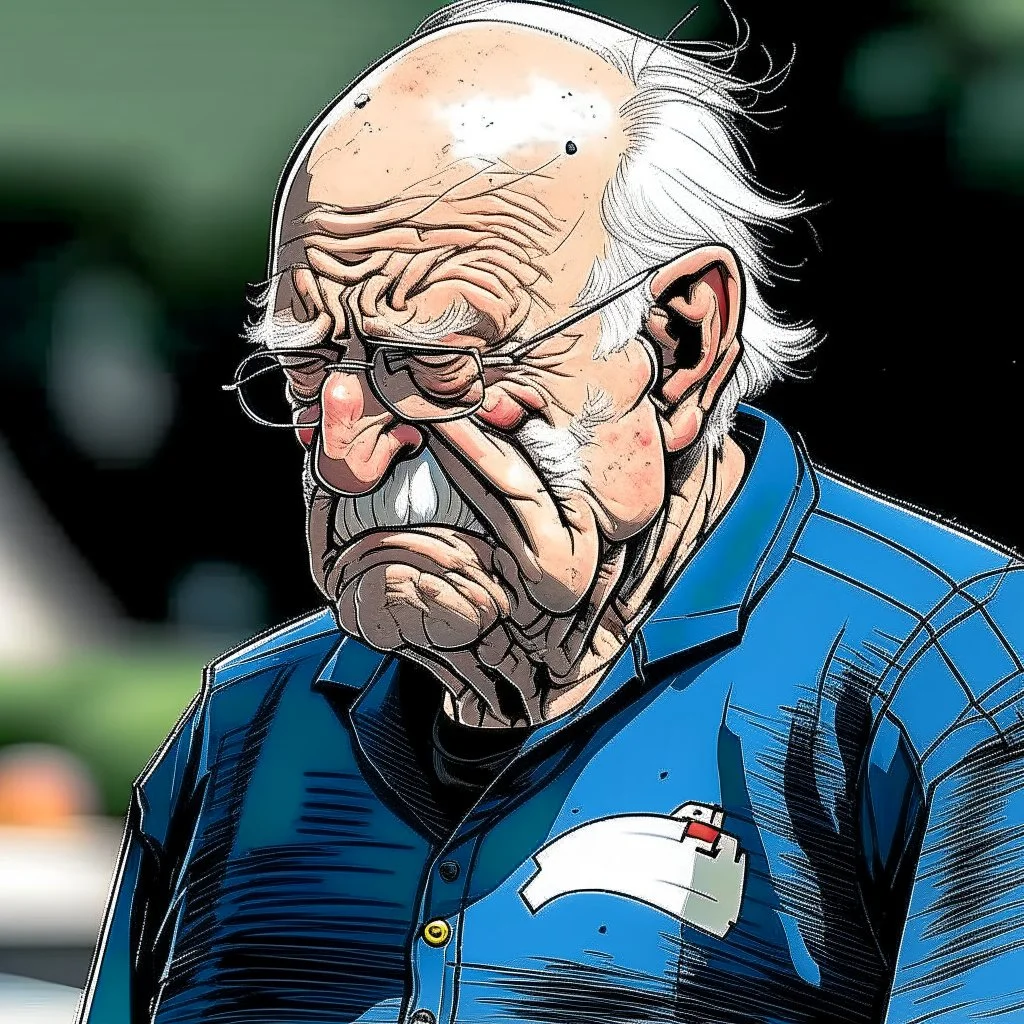 angry old man Frank Miller
