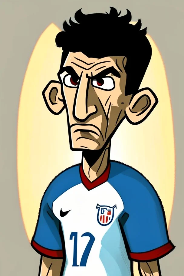 Anthony Modest French soccer player cartoon 2d