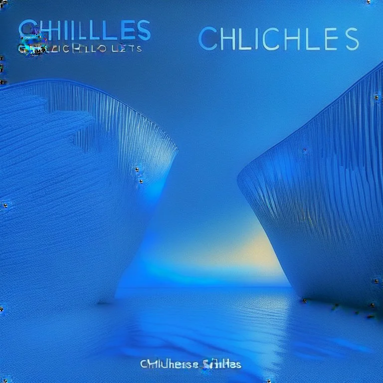 an album cover for ambient chillout music blue shades