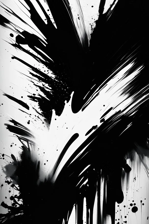 paint art background, brush strokes, black white