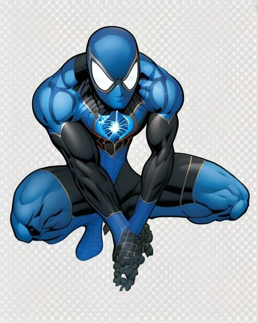 spider-man as DC blue lantern