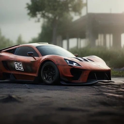 photo of a ultra realistic modified sport car, cinematic lighting, studio lighting, battered, trending on artstation, 4k, hyper realistic, focused, landscape, extreme details, unreal engine 5, cinematic, masterpiece