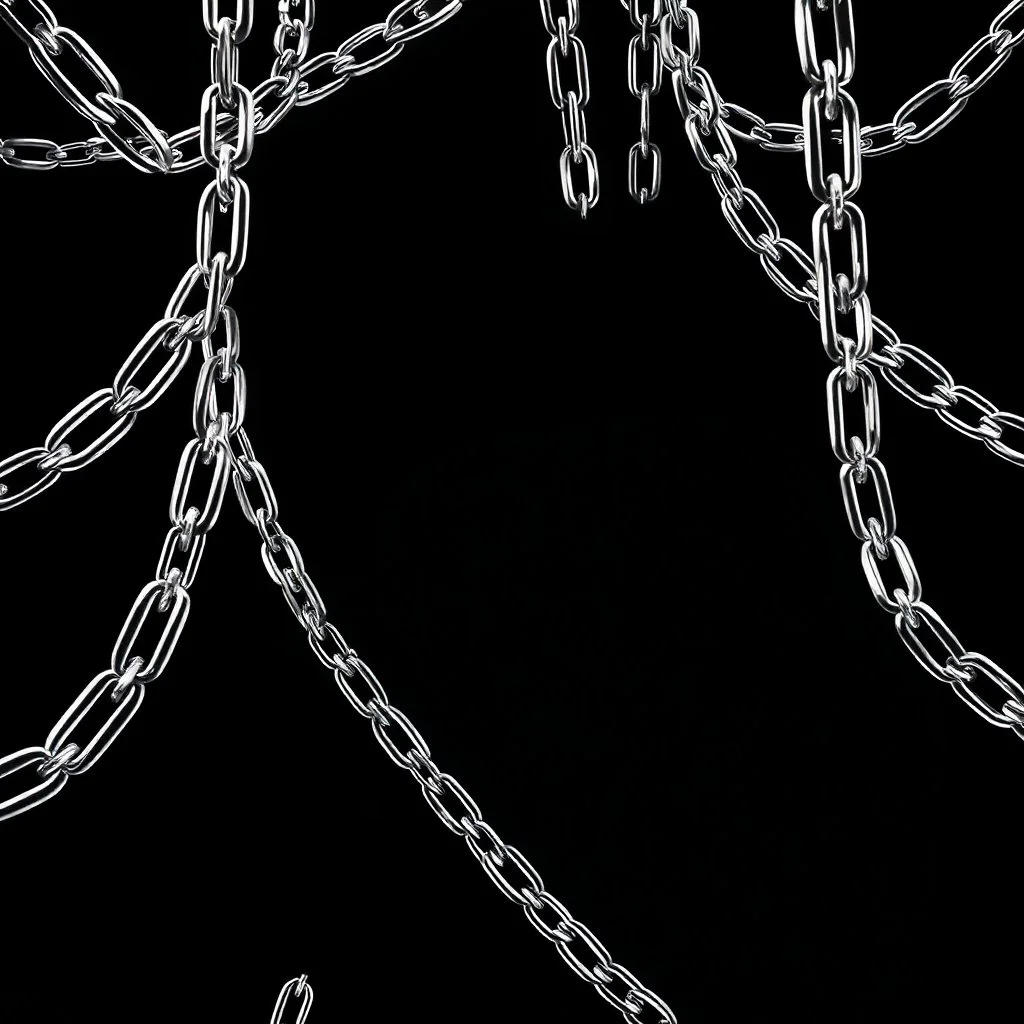 Hip Hop Chains Wireframe Background