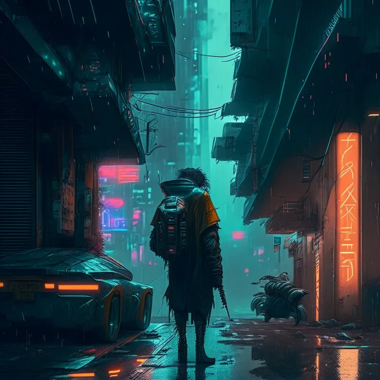 cyberpunk street