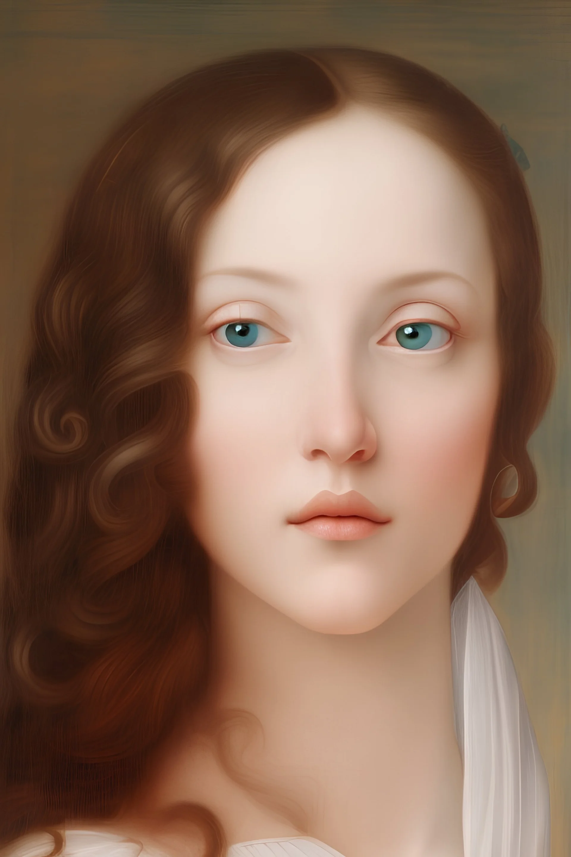 Portrait of a renaissance woman boticelli style