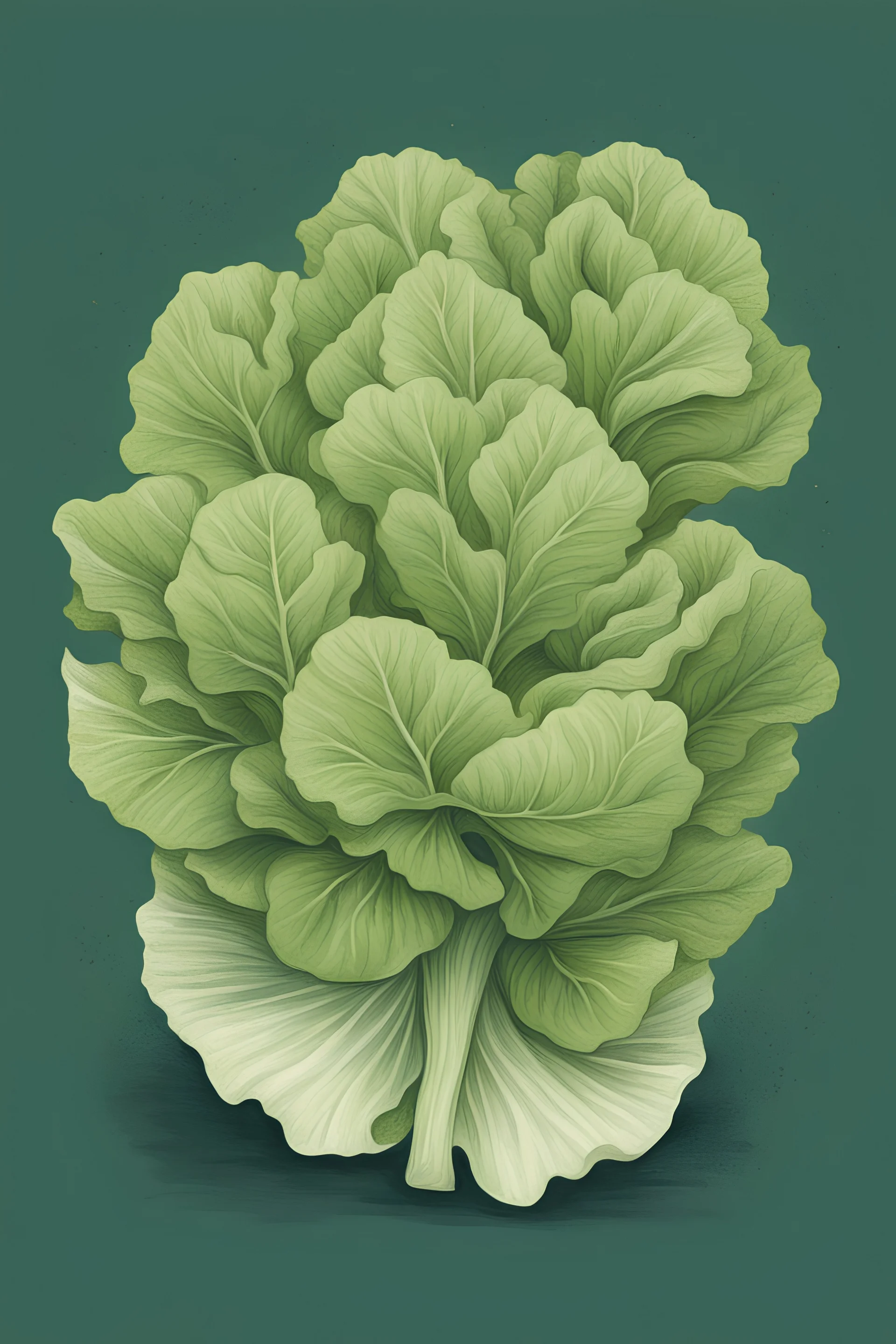 lettuce illustration style