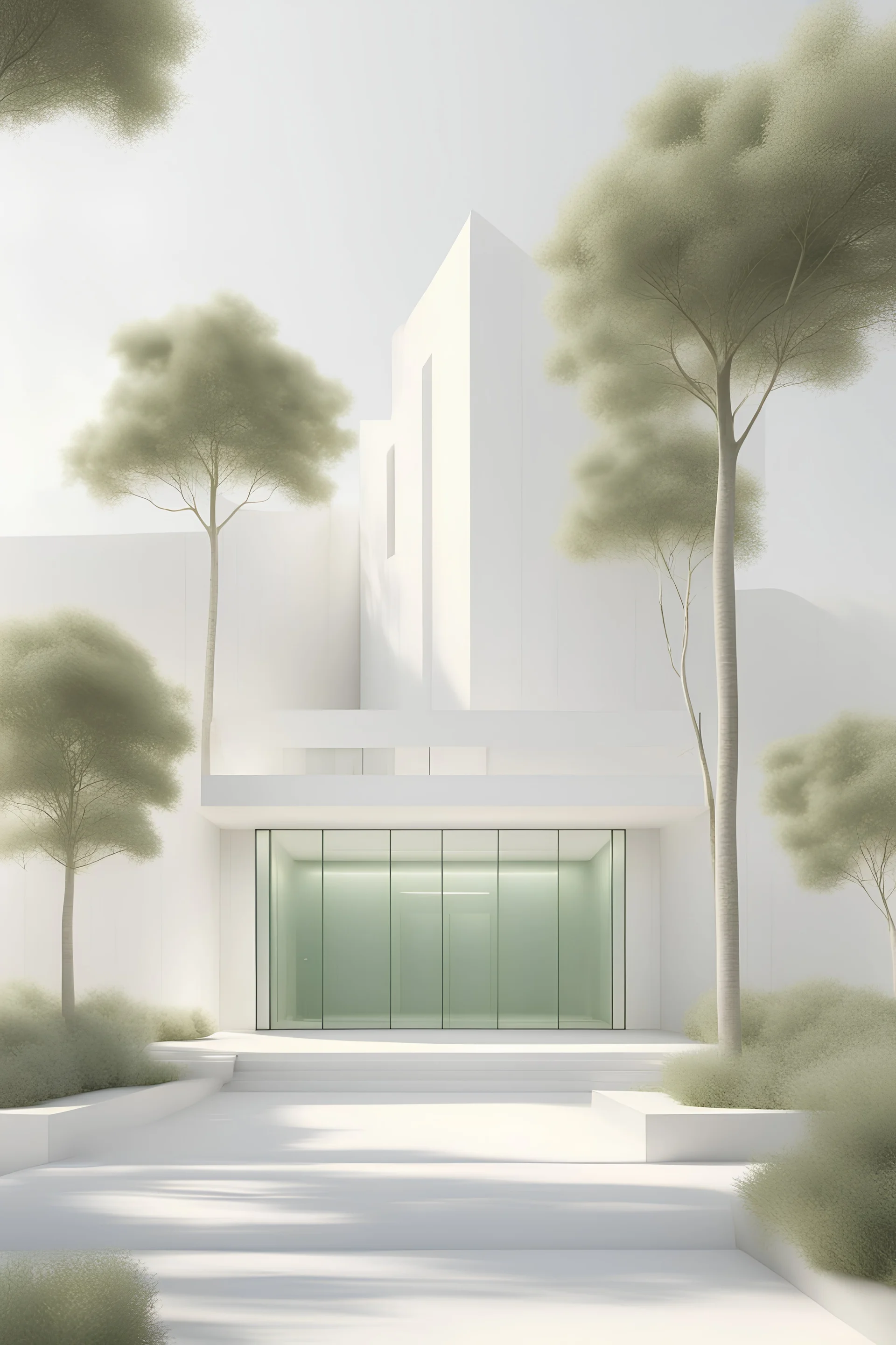 Architectural blueprint Logo, Digital design, Precision, Clean studio, Serene ambiance, Minimalist, Soft ambient light, Green hues,