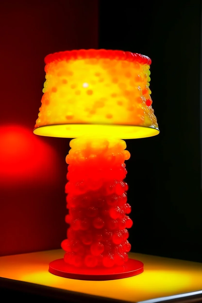 lamp made from sour patch kids