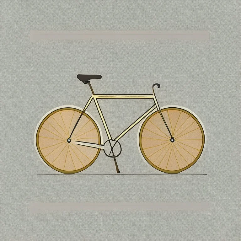 minimalistic bicycle illustration