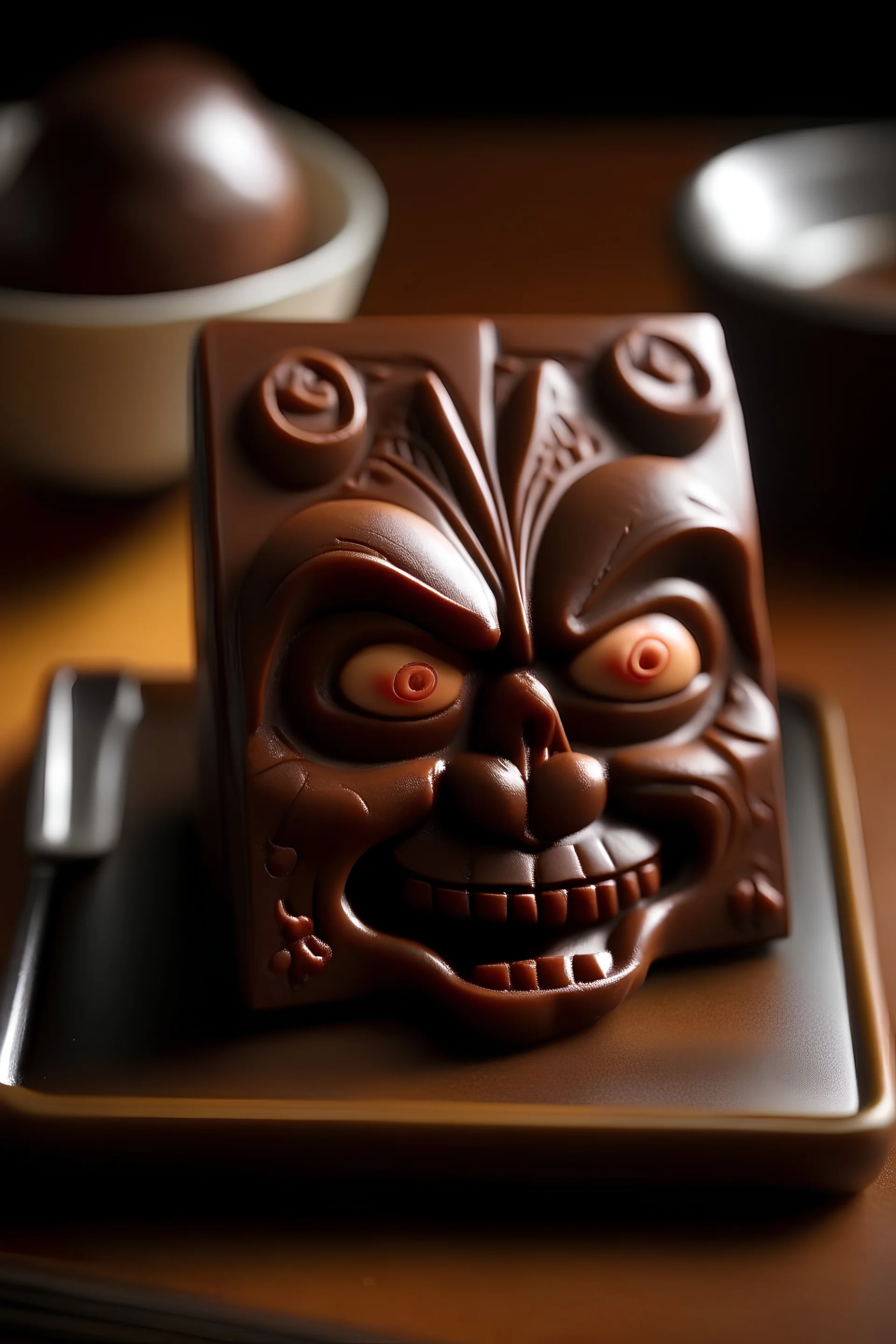 Make an evil chocolate