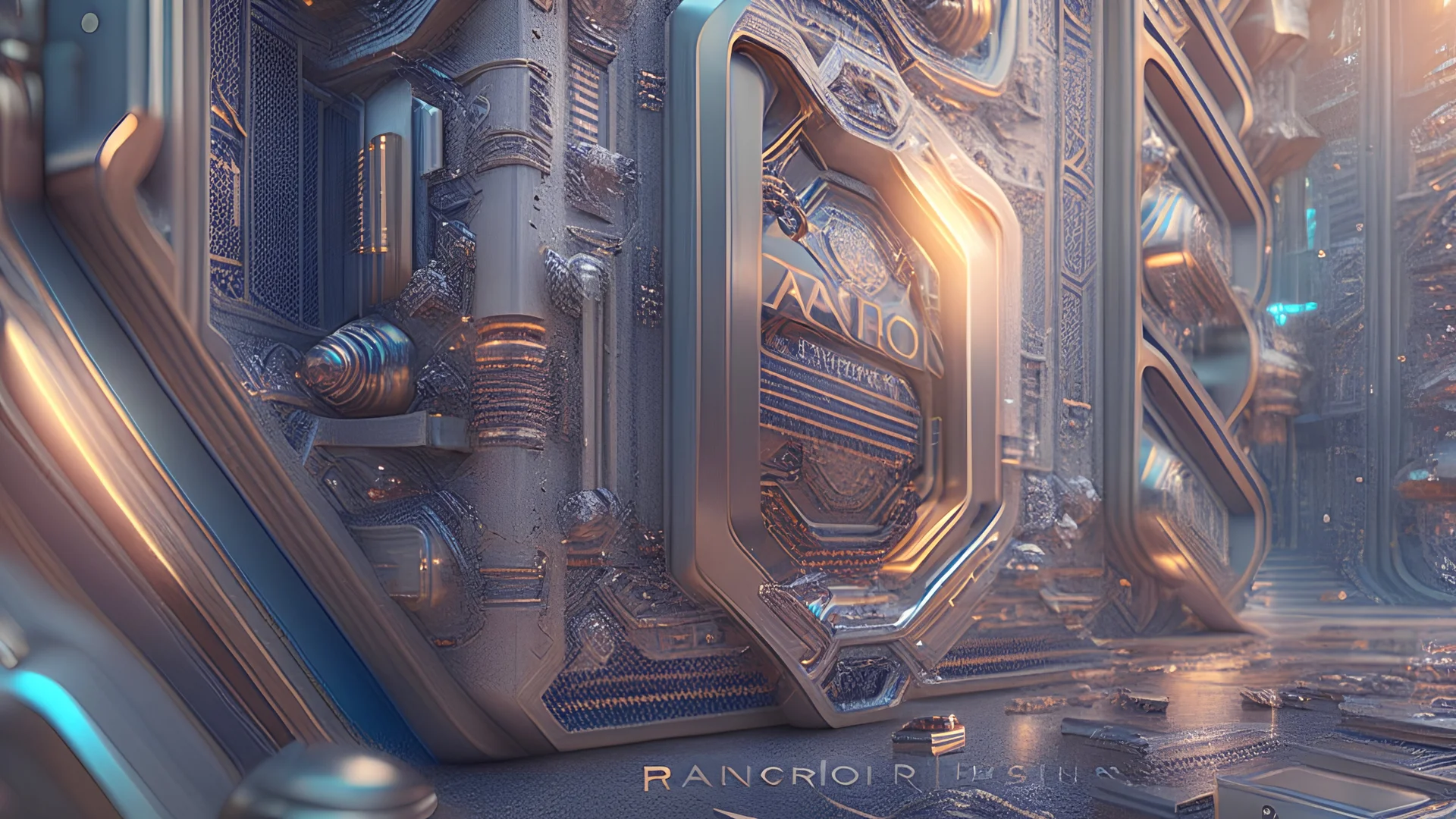 Random Access Future, HD 8k, sharp detail, hyper-realism