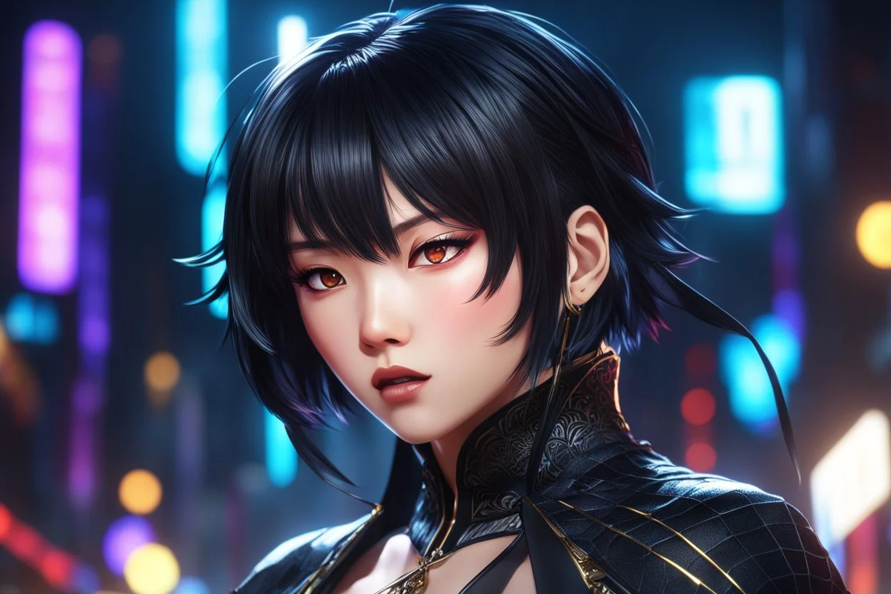 Hot Asian mouth cover, in 8k solo leveling shadow artstyle, silk theme, spider costum, short black hair, dynamic pose, oshare kei, hurufiyya, rtx , neon lights, intricate details, highly detailed, high details, detailed portrait, masterpiece,ultra detailed, ultra quality