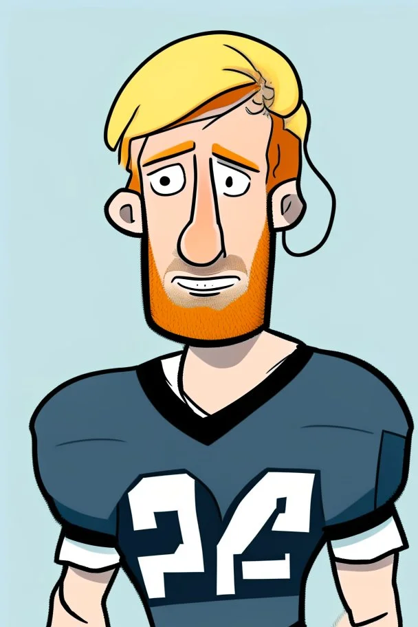 Tim Ream American football player .cartoon 2d