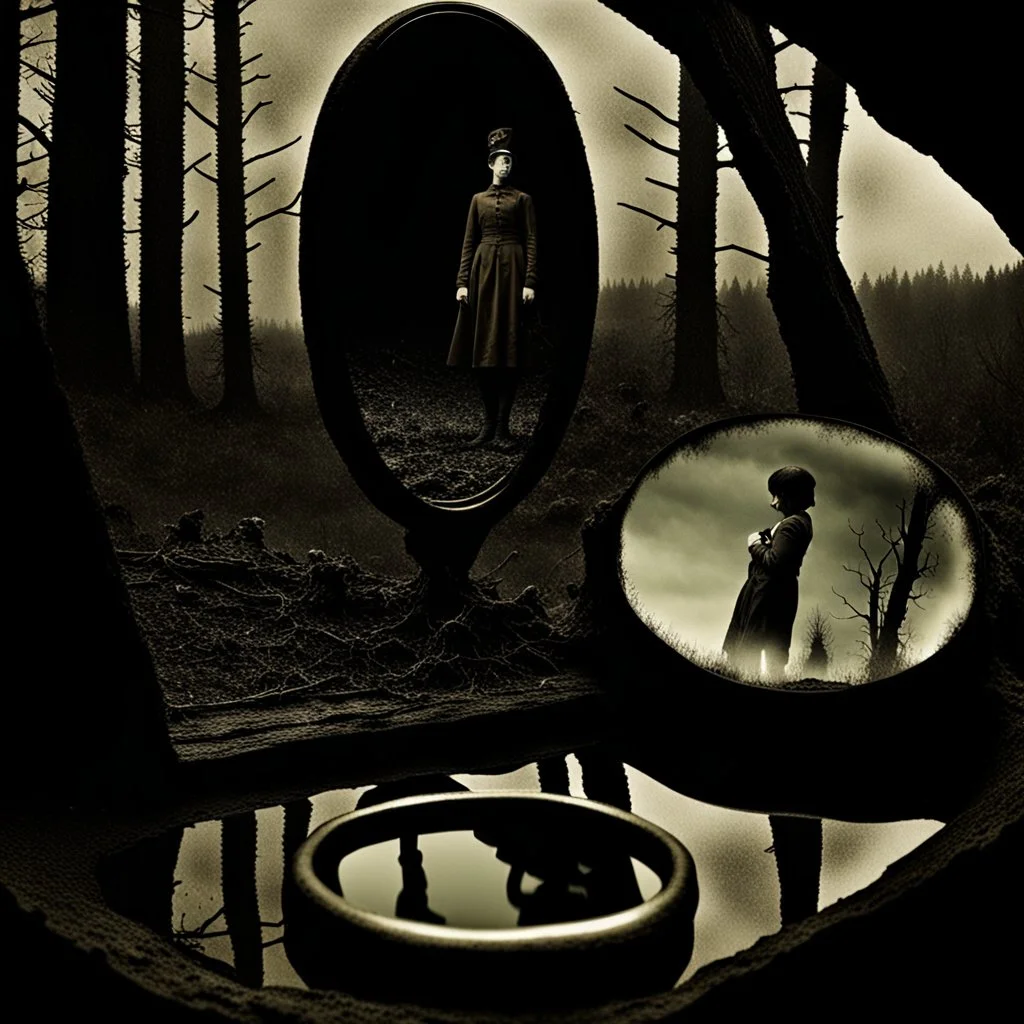 Creepy landscape, mirror, The Ring, daguerrotype, orero dream