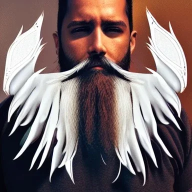 human wings claws beard