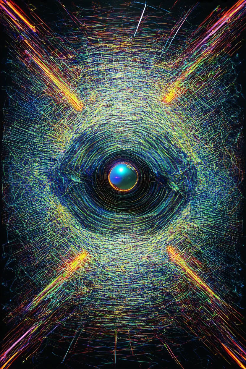 quantum collapse; neo-surrealistic optical art