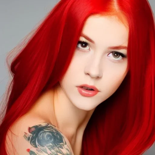 beautiful girl with red hair